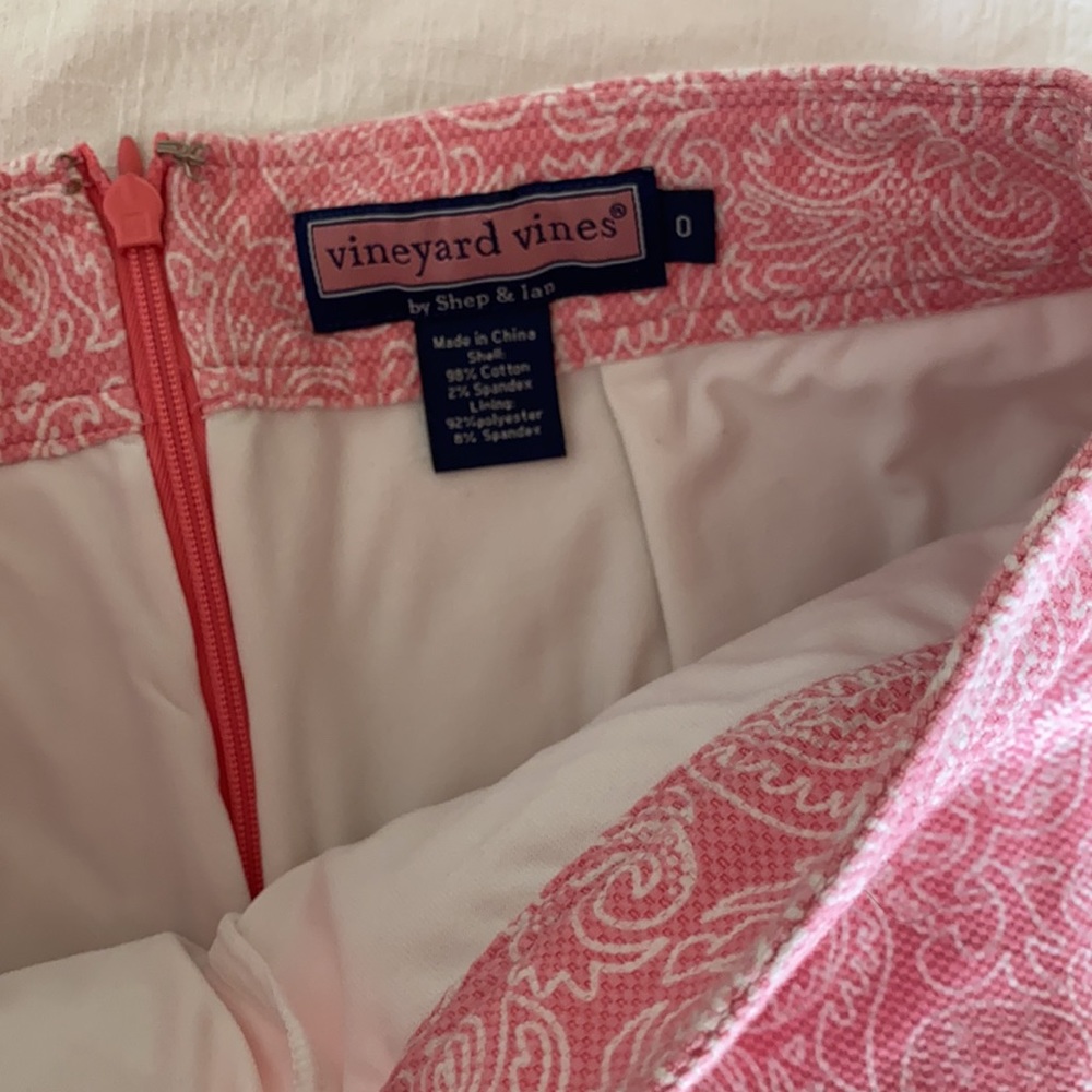 Vineyard vines skirt size 0 pink - Picture 5 of 9